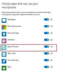 Fix skype microphone issue