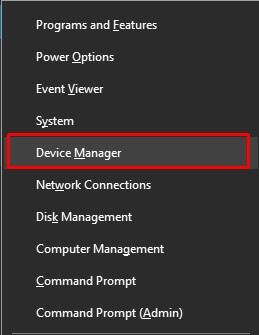 Select Device manager