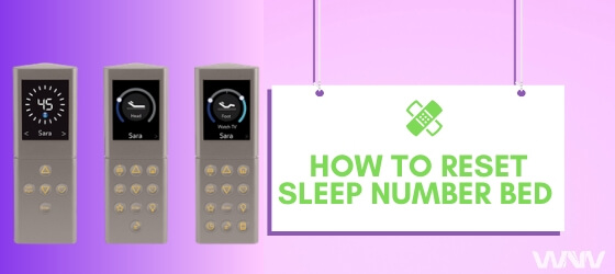 Sleep Number adjustable bed remote reset